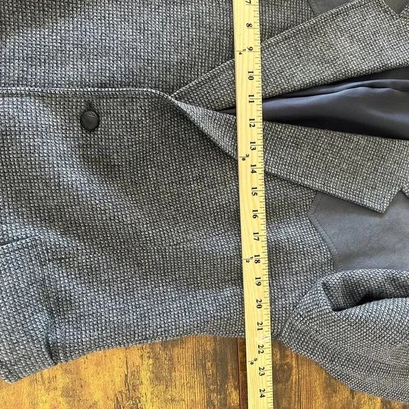 Pendleton wool sports coat jacket size 42 long gray blue classic western - Picture 10 of 12